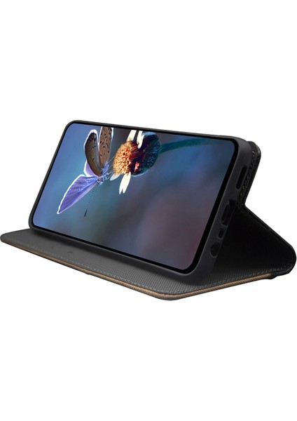 Realme C65 4g Standlı Telefon Kapaklı Düşme Önleyici Deri Kılıf (Yurt Dışından)