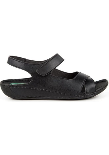 Capella 31123-001 Topuk Jelli Anatomik Taban Kadın Sandalet Siyah 36-40 modelleri