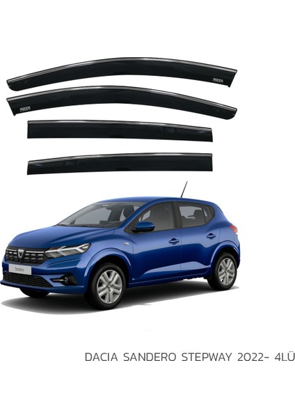 Dacıa Sandero Stepway 2022 Sonrası Kromlu Cam Rüzgarlığı