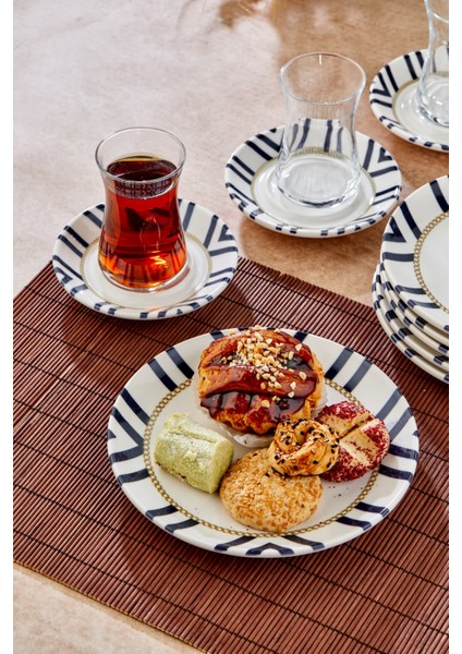 18 Parça Porselen Tatlı Pasta Takımı Ikram Çay Seti fırsatları