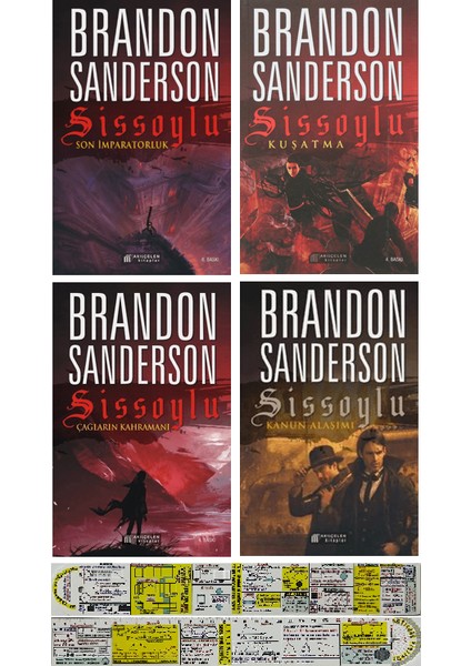 Sissoylu Serisi 4’lü Set - Brandon Sanderson - Matematik Öğreten Cetvel