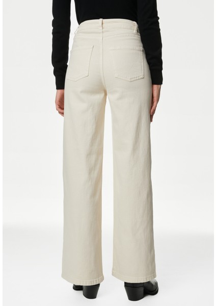 Wide Leg Jean Pantolon