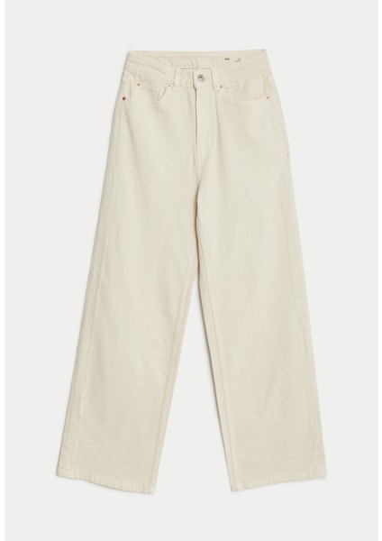 Wide Leg Jean Pantolon
