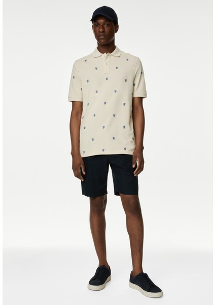 Saf Pamuklu Kısa Kollu Polo Yaka T-Shirt modelleri