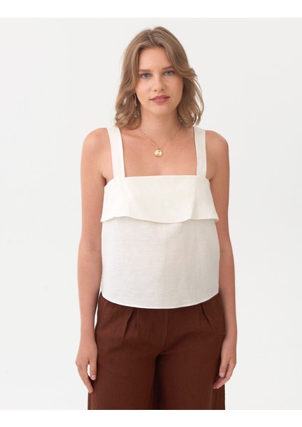 Askılı Keten Bluz fiyatları