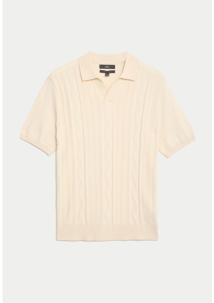 Kısa Kollu Örme Polo Yaka T-Shirt indirimleri