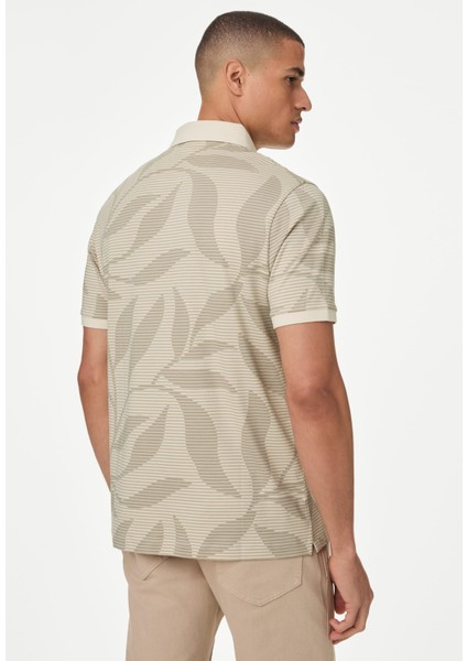 Saf Pamuklu Kısa Kollu Polo Yaka T-Shirt fırsatları