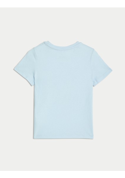 Saf Pamuklu Kısa Kollu T-Shirt