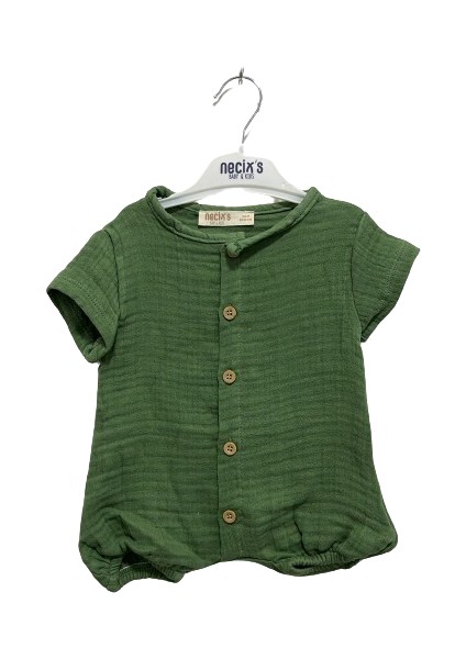 Düğmeli Müslin Bebek Tulum 233444
