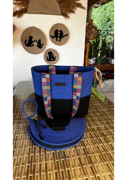 Gypsy 2li Takım Plaj Çantası , El Çantası Clutch, Totebag, Kadın, Yazlık Çanta