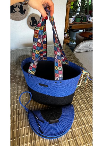 Gypsy 2li Takım Plaj Çantası , El Çantası Clutch, Totebag, Kadın, Yazlık Çanta