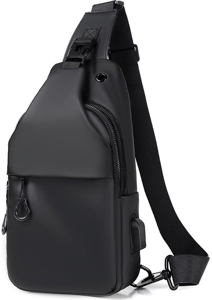 Erkek Aşınmaya Dayanıklı Çapraz Askılı Çanta, Erkekler Için Gündelik Spor Büyük Kapasiteli Çapraz Askılı Göğüs Çantası (Yurt Dışından)
