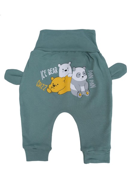 Ayı ve Panda Baskılı Pijama Altı