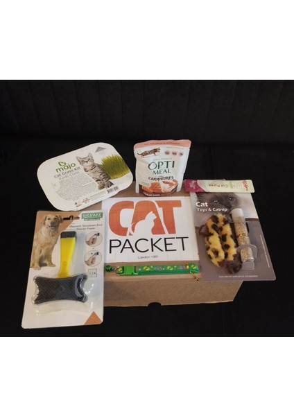 Catpacket Yeni Nesil Kedi Eğlence ve Bakım Seti