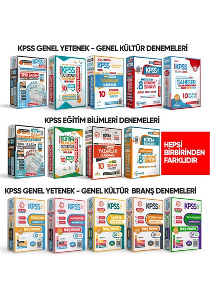 2025 KPSS Matematik Manifestosu 10lu Dijital Çözümlü BRANŞ Deneme PAKETİ fiyatları