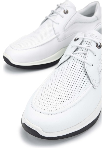 Erkek Deri Beyaz Casual Ayakkabı 383 5953 Erk Ayk Y24 Beyaz Nappa fırsatları