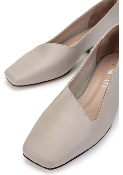 Kadın Deri Vizon Topuklu Ayakkabı 923 01 Bn Ayk Y24 Vızon Dr fırsatları