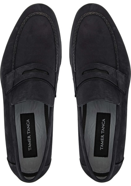 Erkek Deri Siyah Nubuk Loafer Ayakkabı 708 8702 Erk Ayk Y24 Sıyah Nbk indirimleri