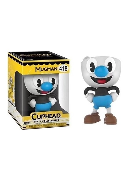 Yeni Pop Caphead Anime Oyunu Oyuncak Bayan Kadeh Mugman Caphead Dekorasyon Yetişkin ve Çocuk Doğum Günü Oyuncak Hediye (Yurt Dışından)