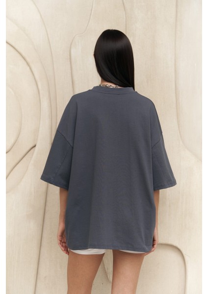 Collection Money Magnet Antrasit Oversize T-Shirt