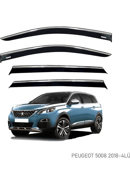 Peugeot 5008 2017 Sonrası Kromlu Cam Rüzgarlığı