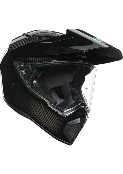 Agv Ax9 Mono Glossy Carbon Kapalı Kask