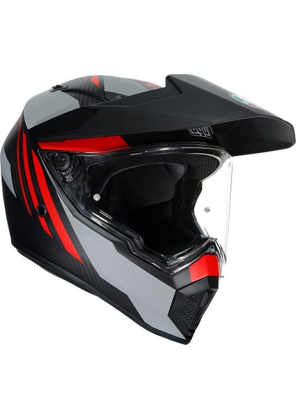 Ax9 Multi Refractive Adv Corbon Red Kapalı Kask