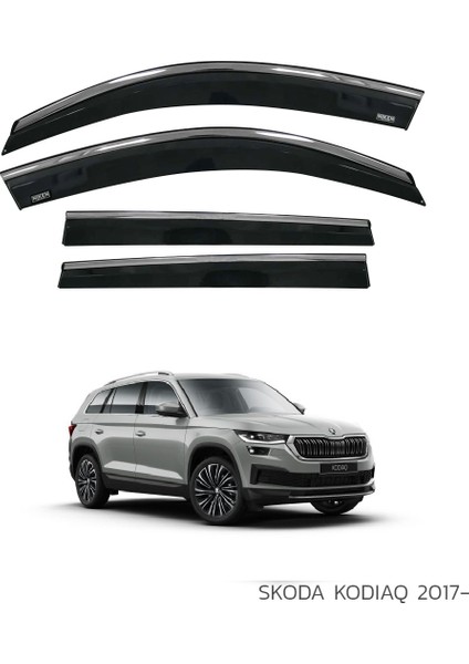 Skoda Kodıaq 2017 Sonrası Kromlu Cam Rüzgarlığı