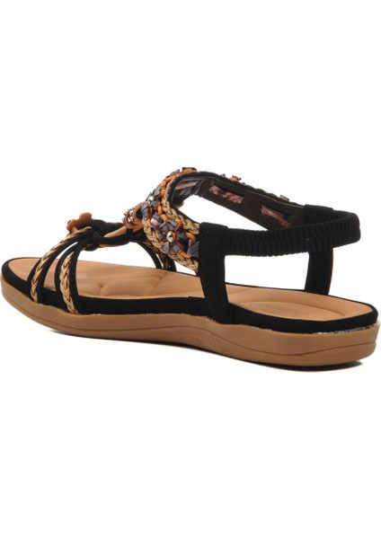 9636 Siyah Kadın Sandalet fırsatları