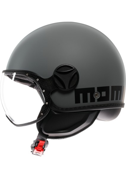 Momodesign Fgtr Classic Mono Matt Grey Black Açık Kask