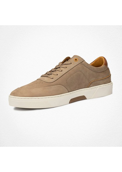 Erkek Vizon Deri Sneaker Ayakkabı modelleri