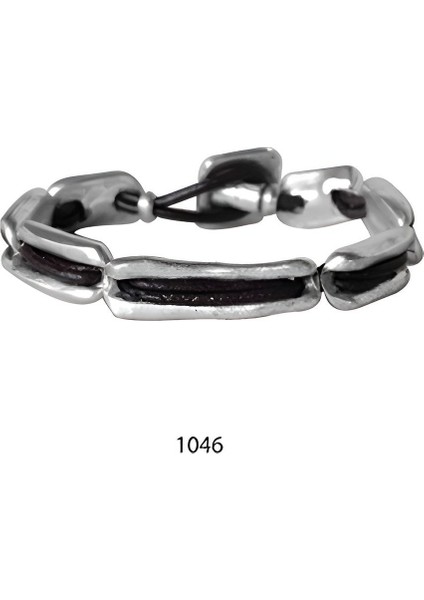 Özel Tasarım Antik Gümüş El Yapımı Bileklik