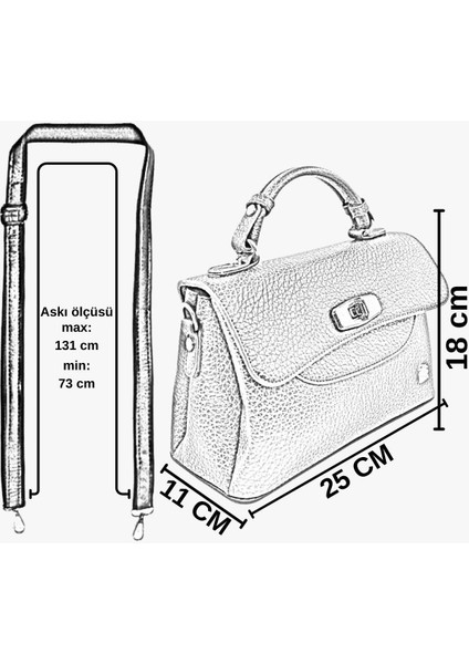 67-7155 Kadın Adela Lila Çapraz Askılı Çanta