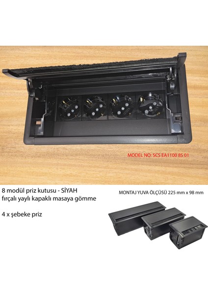 Masa Için Priz Kutusu Gömme