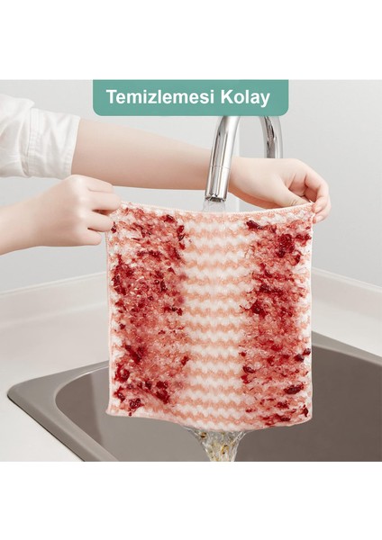 Mikrofiber Yumuşak Waffle Temizlik Bezi 30*30 cm Mutfak Bezi Leke ve Koku Yapmaz 3 Lü TYCMXT080624