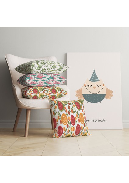 Minik Kuş Modern Kanvas Tablo - Bebek Odası Dekorasyon - Çocuk Odası Tablo