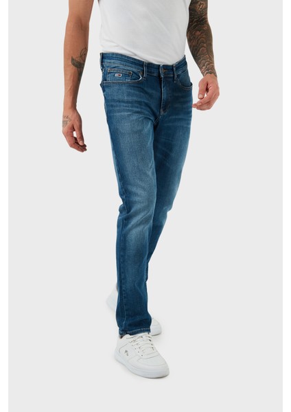 Streç Slim Fit Düşük Bel Jeans Erkek Kot Pantolon DM0DM18723 1A5