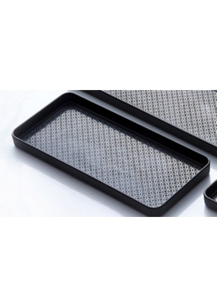 Küçük Dikdörtgen Plastik Çay Tepsisi Depolama Servis Tepsi Oturma Odası Ev Su Kupası Plaka Otel / Home | Depolama Tepsileri (Black-S) (Yurt Dışından) fırsatları