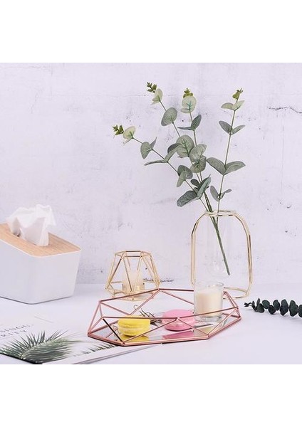 Vintage Avrupa Renkli Cam Metal Depolama Tepsi Oval Noktalı Meyve Tabağı Masaüstü Küçük Öğeler Takı Ekran Tepsi Ayna | Depolama Tepsileri (Gül) (Yurt Dışından) modelleri