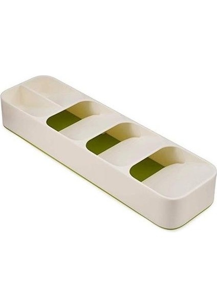 Güvenli Işlevli Pişirme Gereçleri Kolay Temiz Mutfak Çatal Çekmece Organizatör Mutfak Eşyası Tutucu Bıçak Fork Kaşık Tepsi | Depolama Tepsileri (Süt-Beyaz) (Yurt Dışından)