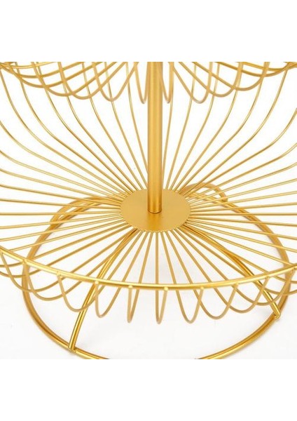 3 Tier Retro Yuvarlak Moda Metal Demir Ev Meyve Tabağı Depolama Sepeti Ev Doğum Günü Partisi Meyve Tepsisi Snacks Stand | Depolama Tepsileri (Altın) (Yurt Dışından) fırsatları