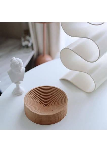 Nordic Tarzı Kayın Ahşap Spiral Şekli Tatlı Tepsi Mumluk Depolama Organizatör Ev Dekorasyon Aksesuarları | Depolama Tepsileri (Ler) (Yurt Dışından) fırsatları