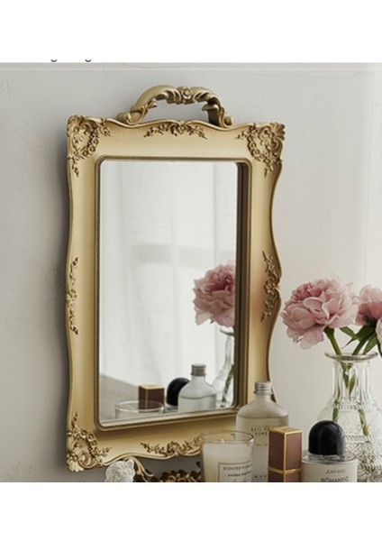 1 Adet Vintage Plastik Dekoratif Cam Ayna Tepsi Meyve Takı Ekran Depolama Plakası Ev Masaüstü Süsler | Depolama Tepsileri (Meydan) (Yurt Dışından) fiyatları