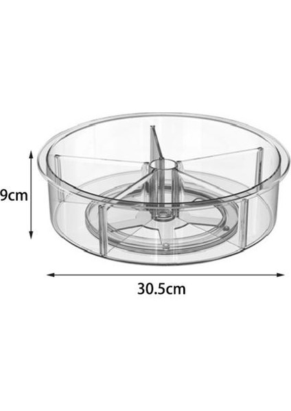 360 Rotasyon Kabine Organizatör 12 Inç Baharat Içecek Kozmetik Depolama Raf Pet Şeffaf Turntable Mutfak Banyo Için | Depolama Tepsileri (Yurt Dışından) fiyatları