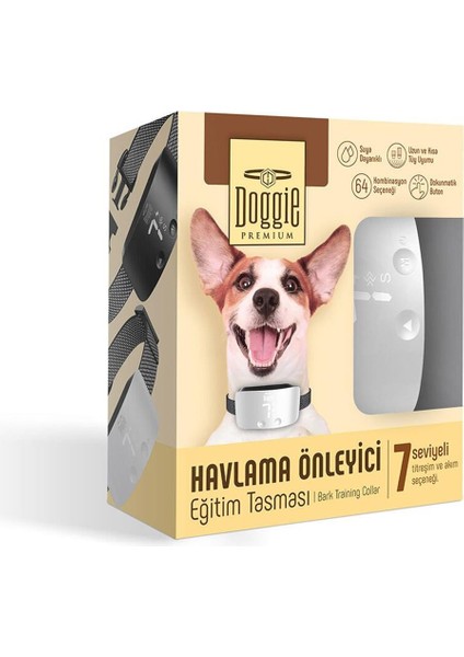 Eğitim Tasması Ayarlanabilir Beyaz