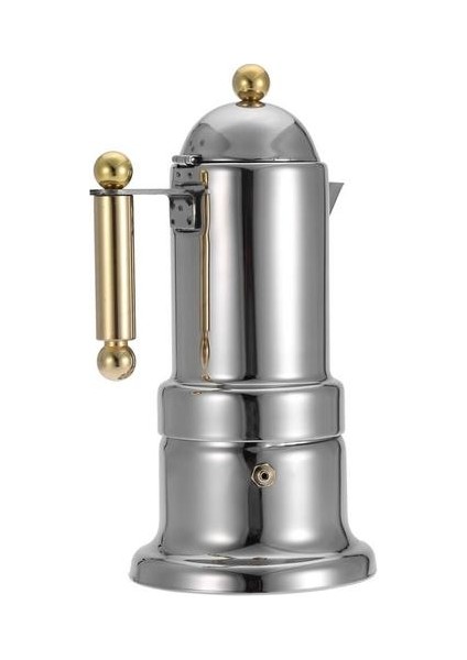 Paslanmaz Çelik Moka Pot Stopetop Espresso Kahve Makinesi Güvenlik Vanası ile 4 Bardak Kahve Eşyaları Mutfak Aletleri | Kahve Tencere (Yurt Dışından)