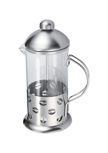 Three Beans Kahve / Çay Brewer Cezve Kahve Makinesi Kettle 350ML Paslanmaz Çelik Cam Termos Kahve Drinkware Için | Kahve Tencere (Yurt Dışından)