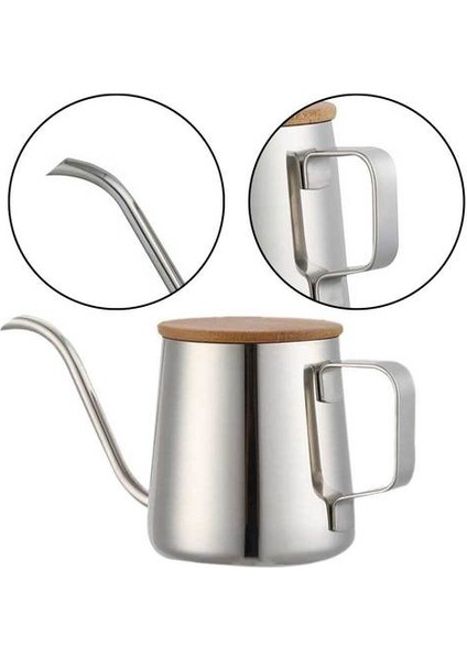 250 ml Paslanmaz Çelik Uzun Dar Borulu Cezve Gooseneck Su Isıtıcısı El Damla Su Isıtıcısı Üzerinde Kahve Çaydanlık Depolama Şişesi | Kahve Kapları (Yurt Dışından) fiyatları