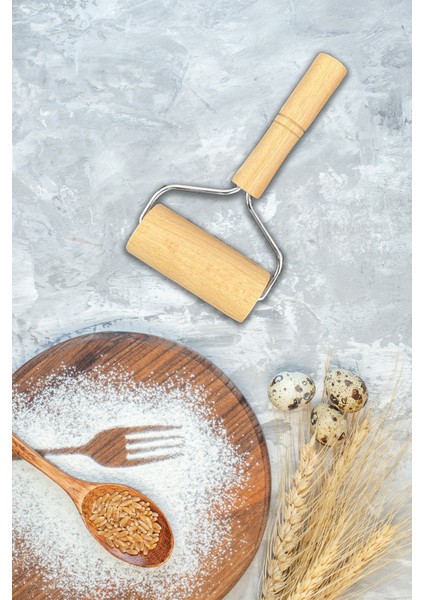 Ahşap Saplı Rulo Hamur Açıcı Merdane Oklava Pizza Börek Açma Hamur Şekillendirici 250923 fırsatları