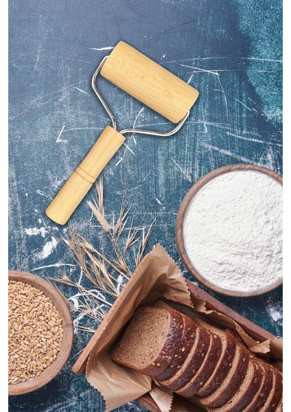 Ahşap Saplı Rulo Hamur Açıcı Merdane Oklava Pizza Börek Açma Hamur Şekillendirici 250923 indirimleri